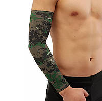 Компрессионная защитная повязка на локтевой сустав «Recovery» цвет хаки (1 шт)