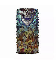 Баф унісекс універсальний «Зелений Череп»