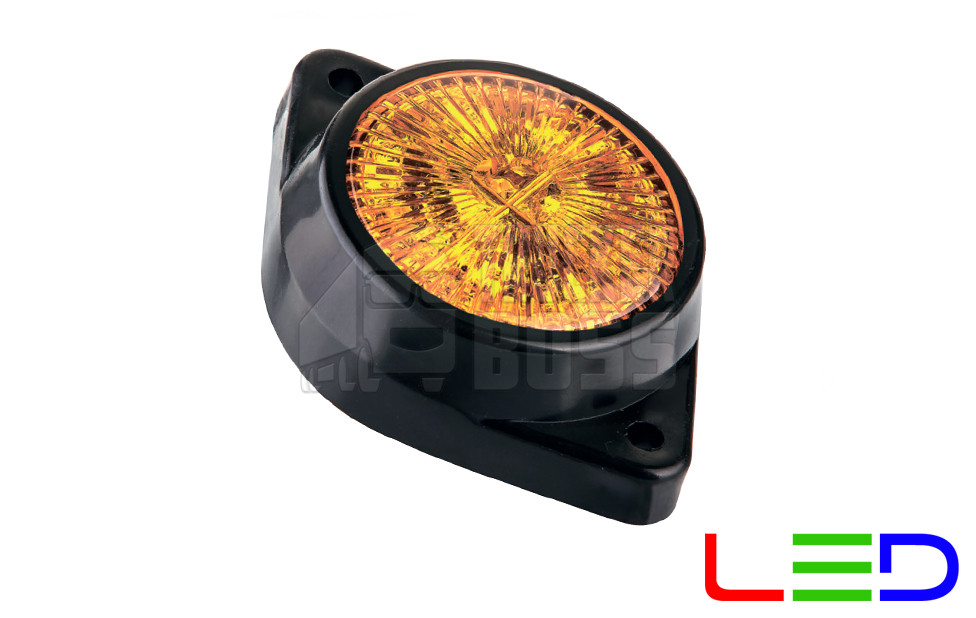 Габаритний ліхтар світлодіодний Жовтий 24v 4LED L0036 NOKTA, фото 1