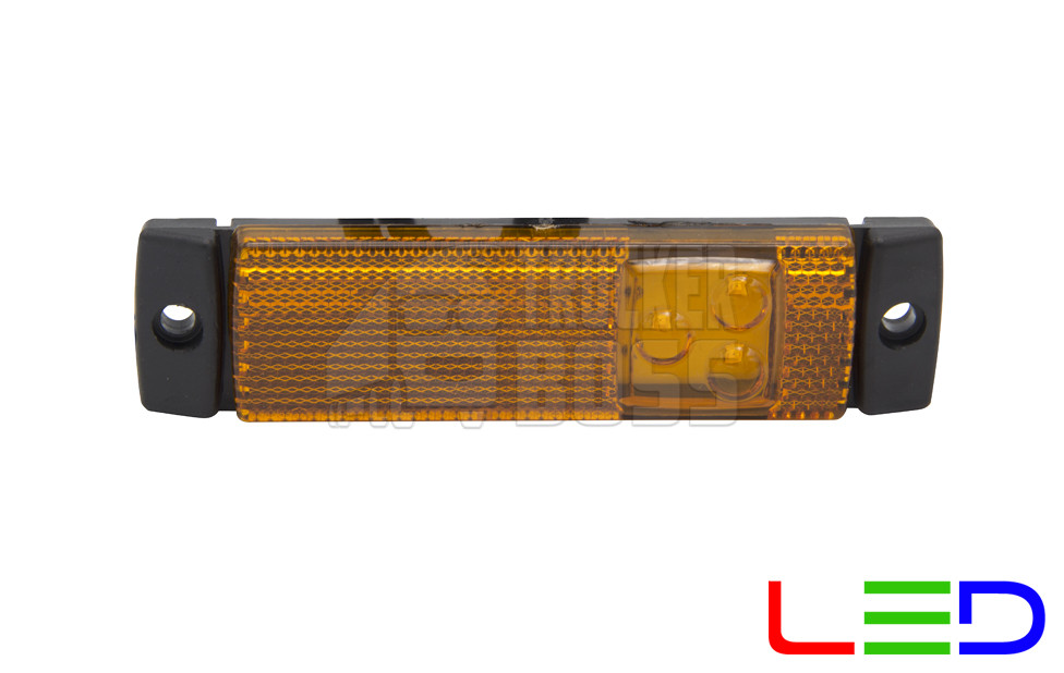 Ліхтар габаритний KRONE E9 Жовтий 24v LED MARS, фото 1