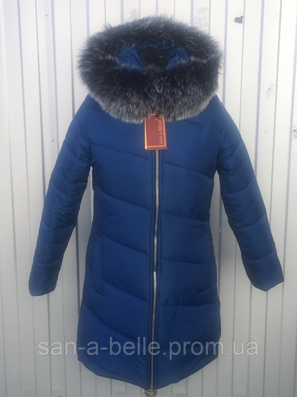 Куртка женская зимняя, модель Полоска - фото 1 - id-p756630701