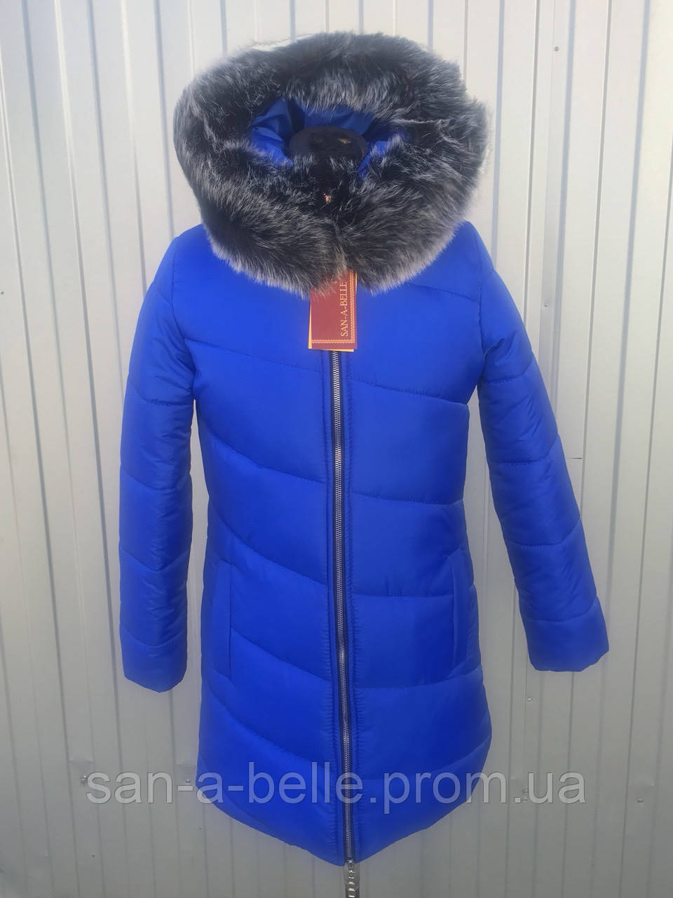 Куртка женская зимняя, модель Полоска - фото 5 - id-p756630701