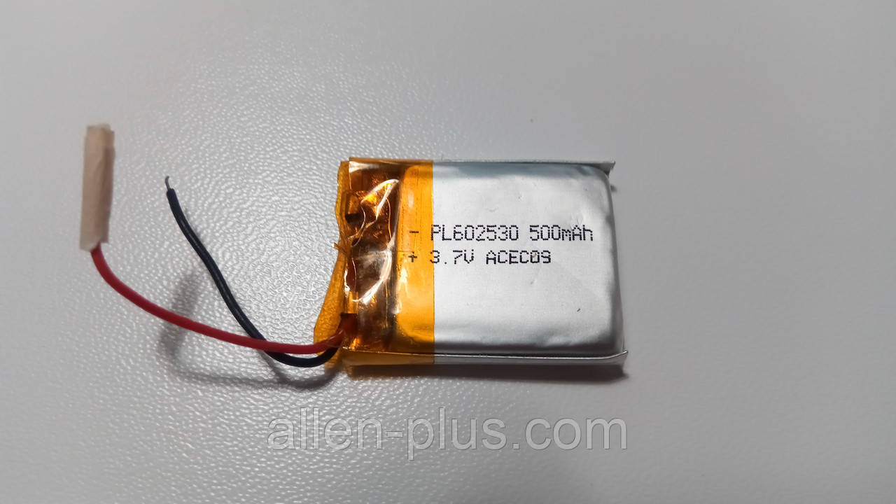 Акумулятор з контролером заряду Li-Pol PL602530 3,7V 325 mAh (6*25*30 мм)