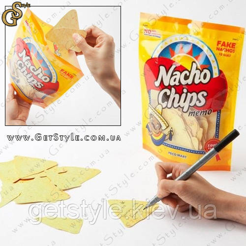 Листки для записів у вигляді чіпсів - "Nacho Chips" - 92 шт