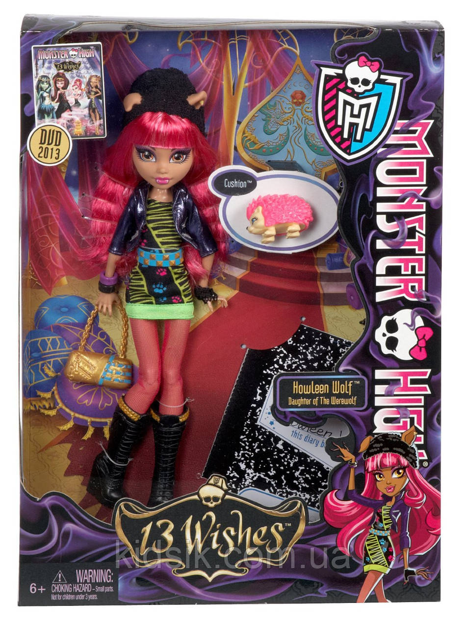 Лялька Монстер Хай Ховлин Вульф Маттел Mattel Monster High 13 Wishes Howleen Wolf.