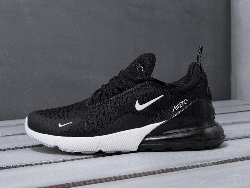 Nike Air Max 270 Black White Кросівки Найк Аїр Макс 270 чоловічі жіночі унісекс