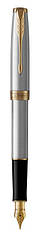 Ручка Parker чорнильна SONNET 17 Stainless Steel GT FP F (84 111)