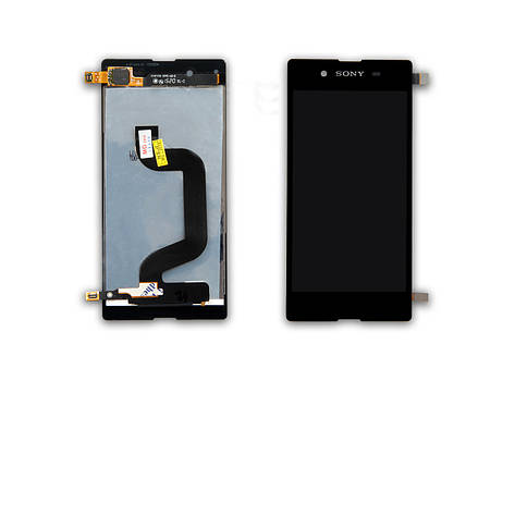 Дисплей SONY D2202/D2203/D2206/D2212/D2243 Xperia E3 з чорним тачскріном, фото 1