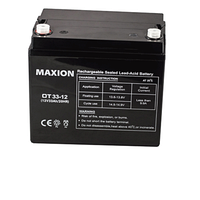 Промисловий акумулятор UPS MAXION 12- 33 (12V,33Ah)