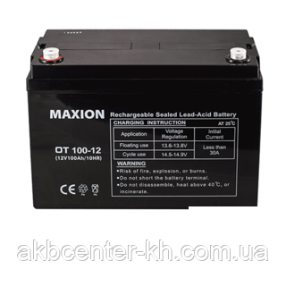 Промисловий акумулятор UPS MAXION 12-100 (12V,100 Ah)