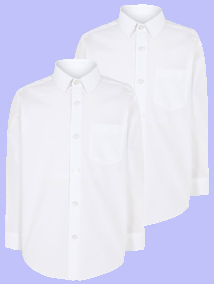 Біла сорочка для хлопчика George на ґудзиках, фото 1