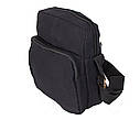 Чоловіча текстильна сумка 303774-1 чорна, фото 3