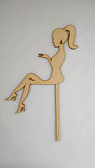 Топер на торт Дівчина