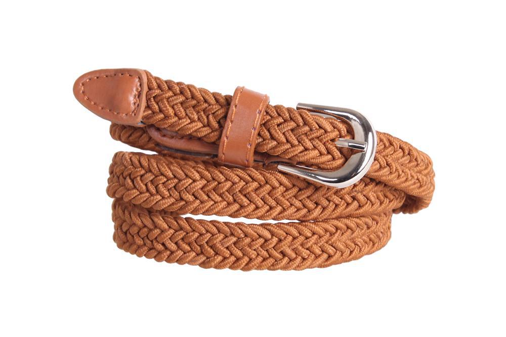 Жіночий ремінь еластичний EL230766 рудий, фото 1