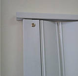 Двері гармошка глуха нестандарт - колір білий ясен. Нестандартні розміри. Ширина 120см., фото 5