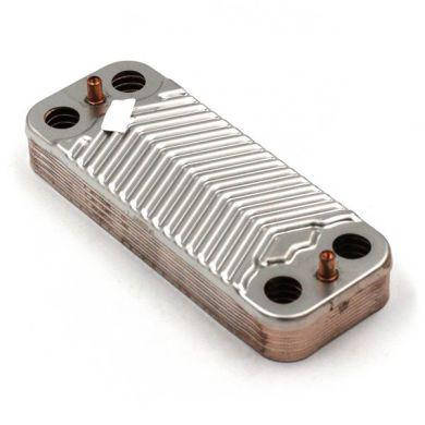 Вторинний теплообмінник (12 пластинчастий) газового котла Airfel Digifix Duo 7021820018, H3101081334010, фото 1