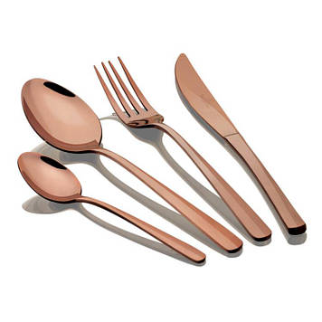 Набір Столових Приборів 24 предмета Berlinger Haus Metallic Line Rose Gold Edition BH 2355