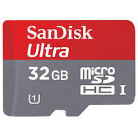 Карта пам'яті SanDisk Ultra microSD XC 32GB class 10 SD адаптер