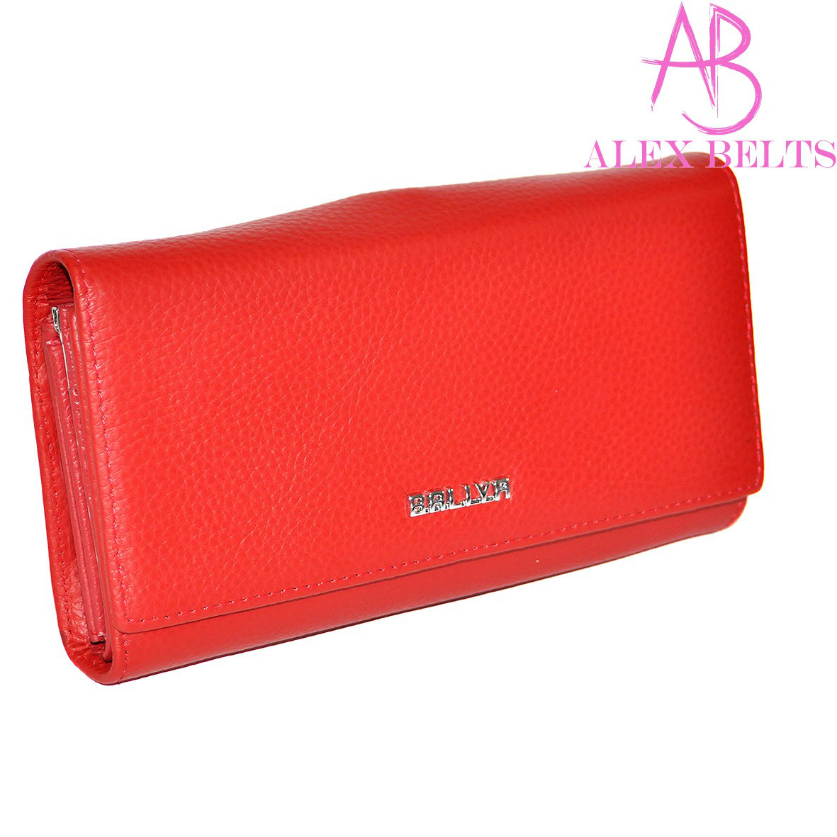 Гаманець жіночий Baliya на кнопці (червоний) шкіра-купити гуртом в Одесі, фото 1