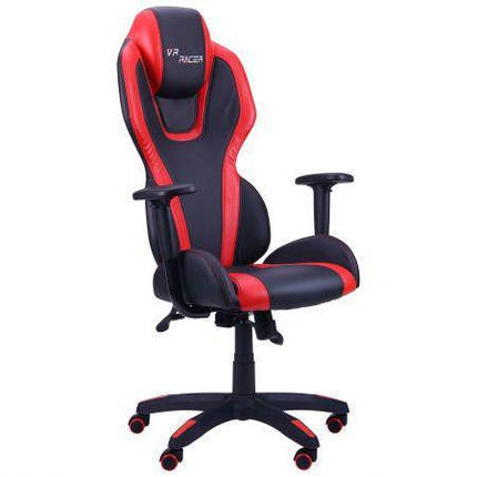 Крісло VR Racer Atom, PU чорний/червоний (AMF-ТМ), фото 2