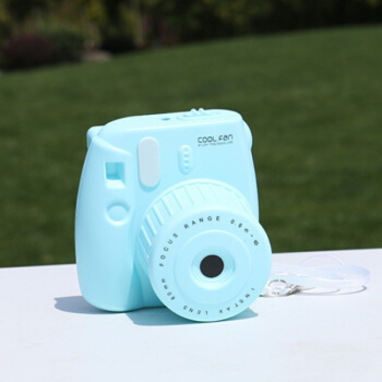 Вентилятор для ноутбука портативний у формі Фотоапарат Blue, фото 1