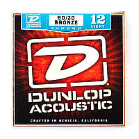 Струны для акустической гитары Dunlop DAB 1254 (0.12-0.54) бронза 80/20