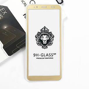 Захисне скло Full Cover Premium для Samsung A6 Gold, фото 2