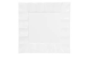 Тарілка фарфорова квадратна Хвиля 28см, колір - білий - 2 шт УПАКОВКА ТОВАР ВІД ВИРОБНИКА