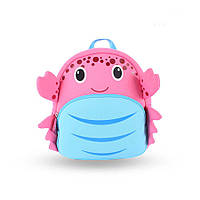 Дитячий рюкзак Nohoo Міс Краб Рожевий 29*27*12 см (NH027-2-26)