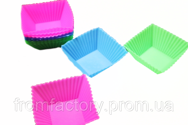 Формы для Выпекания Силиконовые Квадрат 12шт — Купить Недорого на Bigl ...