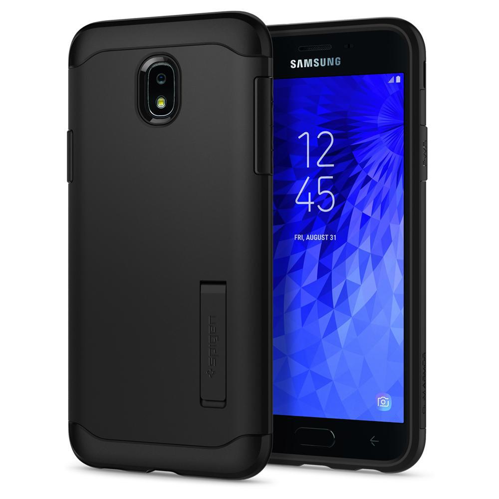 Чехол Spigen для Samsung Galaxy J7 (2018) Slim Armor, Black (595CS24019)
