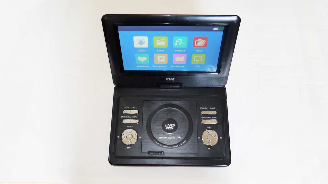 10 DVD Opera 1129 Портативний DVD-програвач з Т2 TV USB SD