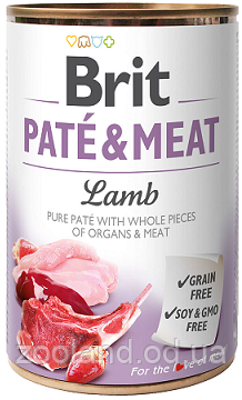 100077/7431 Brit Pate & Meat Lamb з ягням, 5+1 шт.