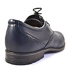 Туфлі шкіряні сині броги чоловіче взуття великих розмірів Rosso Avangard BS Felicete Uomo Blu демісезонні, фото 6