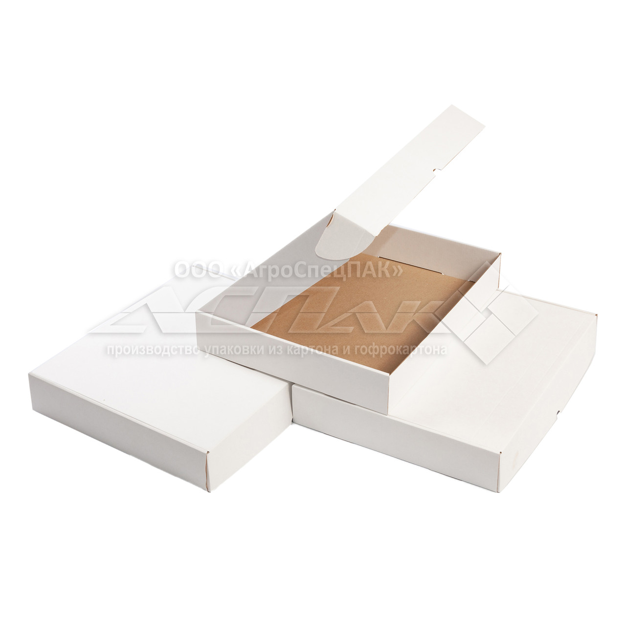 Картонні коробки самозбірні 300х300х60, білі