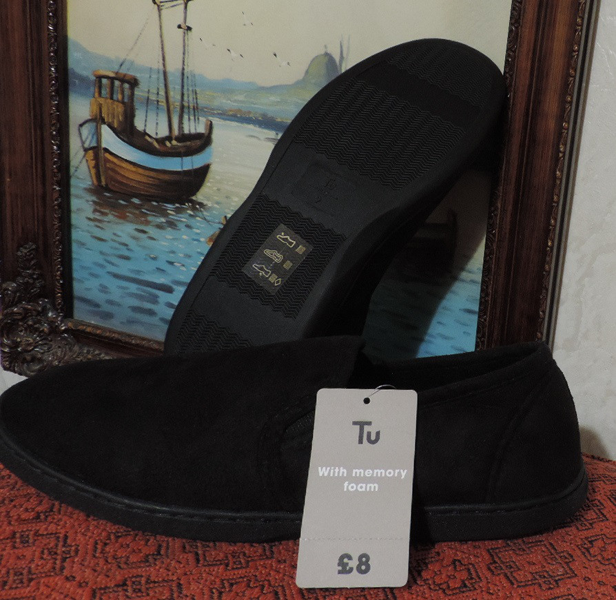 Чоловічі сліпони (сліпери) бренда Tu (Великобританія). Slippers мокасини (тапочки оксамитові)