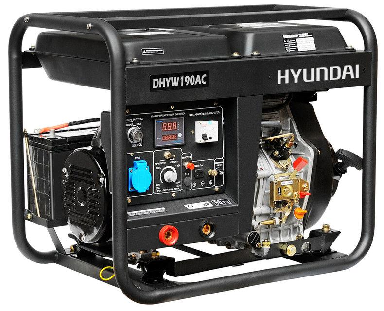 Генератор дизельний зварювальний Hyundai DHYW 190 AC (2,8 кВт)