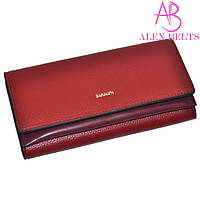 Гаманець жіночий на кнопці Saralyn (бордовий) замінник — купити гуртом в Одесі