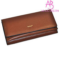 Гаманець жіночий на кнопці Saralyn (коричневий) замінник — купити гуртом в Одесі