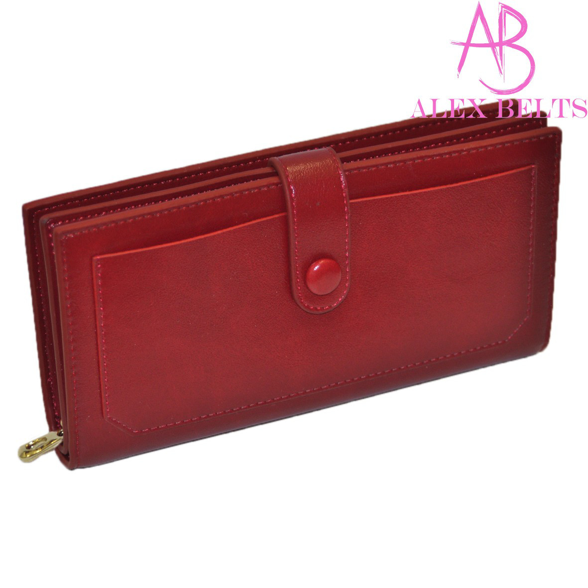 Гаманець жіночий на кнопці Saralyn (бордовий) замінник — купити гуртом в Одесі