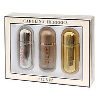 Женский набор мини-парфюмов CAROLINA HERRERA 212 VIP 3 в 1