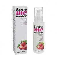 Массажное масло Love To Love LOVE ME TENDER Strawberry (100 мл) натуральное без консервантов 777Shop.com.ua