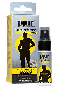 Пролонгує спрей pjur Superhero Strong Spray 20 ml, з екстрактом імбиру, вбирається в шкіру 777Shop.com.ua