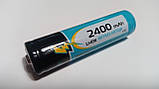 Акумулятор Rablex 18650 Li-Ion 2400 mAh (тестова ємність 1750 mAh) (з захистом), фото 2