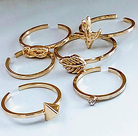 Набір кілець Фантазії Golden Mixed Ring Set