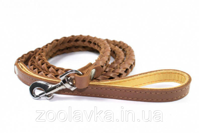 Повідець квадратне плетіння Collar (Колар) коричневий 05416