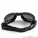 Сонцезахисні окуляри Steampunk у стилі стимпанк чорні, фото 3