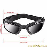 Сонцезахисні окуляри Steampunk у стилі стимпанк чорні, фото 4