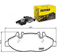 Тормозные колодки (передние, Textar 2400701) Mercedes-Benz(Мерседес-Бенц) V-Class Vito(Вито)/Viano(Виано)