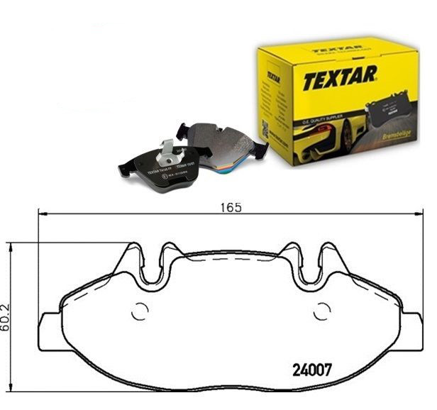 Гальмівні колодки (передні, Textar 2400701) Mercedes-Benz(Мерседес-Бенц) V-Class Vito(Віто)/Viano(Віано) W(В)639 2003-2014(03-14)